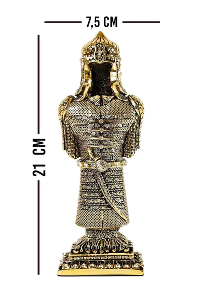 Osmanlı Zırh Biblo Dekoratif Obje Süs Hediyelik Aksesuar - Resim 7