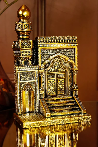 YENİ EV OFİS HEDİYESİ LÜKS DEKORATİF DİNİ İSLAMİ ARMAĞAN MİHRAP MİNBER SÜS OBJE - Resim 5