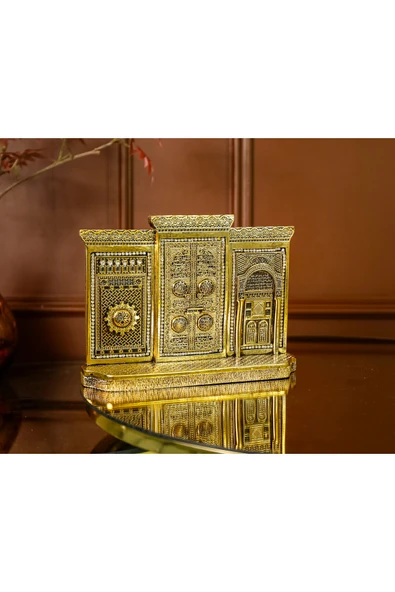 Yeni Ev Ofis Işeri Hediyesi Masa Üstü Salon Aksesuar Üçlü Kabe Kapısı Biblo ürün görseli