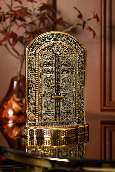 LÜKS BİBLO AYETEL KÜRSİ İŞLEMELİ KABE KAPISI DEKORATİF OBJE - Resim 6