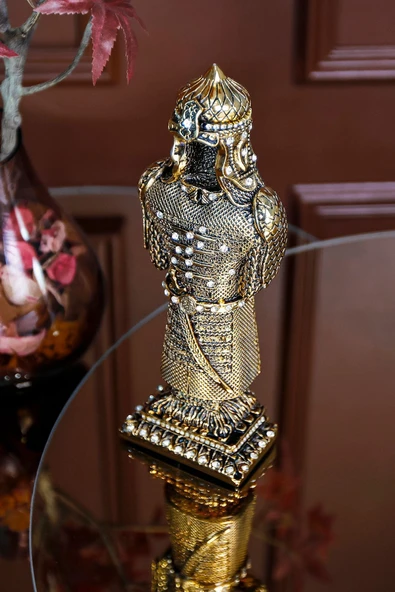 Osmanlı Zırh Biblo Dekoratif Obje Süs Hediyelik Aksesuar - Resim 5