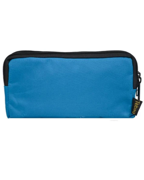 Tebag İki Gözlü Mavi Kalem Çantası ürün görseli