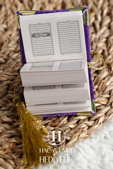 Mini Kuran ve Tesbih Seti | Hediyelik Mevlid Hac Umre Davet Bebek Hediyesi | 10 Adet Set - Resim 2