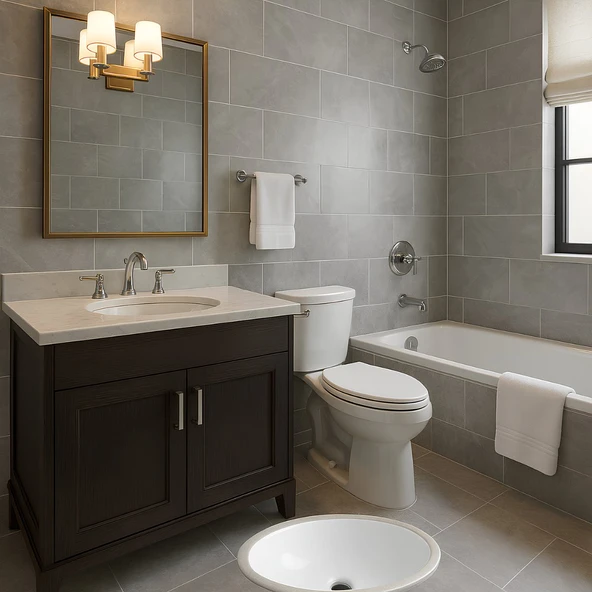 Turavit Hilton Oval Tezgah Altı Lavabo 37x47 cm 5017 - Resim 2