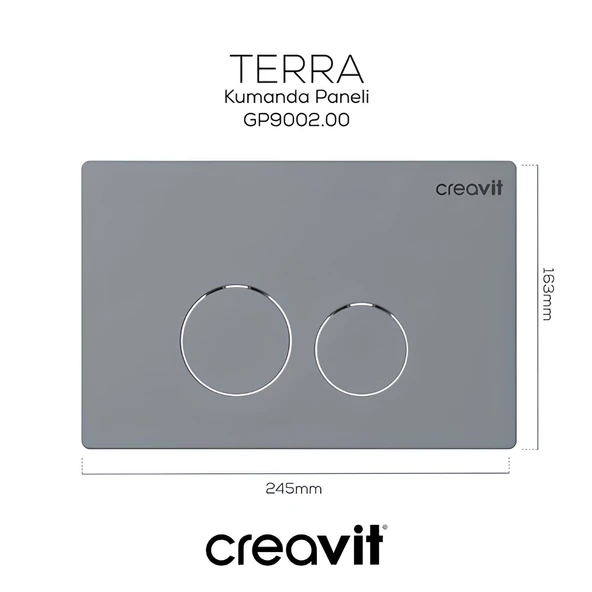 Turavit Plaza Beyaz Kanallı Asma Klozet PLZ1710, Nkp Yavaş Kapak, Creavit Terra Gömme Rezervuar Set - 3