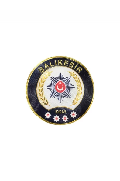 Balıkesir POLİS Arması 3D Plastik TPU, 2025 Yeni Tip, Cırtlı, Standart Ölçü, 1.sınıf Kalite ürün görseli