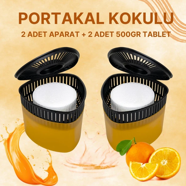 2 Adet 500 gr Nem Alıcılı Ve Rutubet Giderici Aparat Üçgen Portakal (TABLET DAHİL) ürün görseli