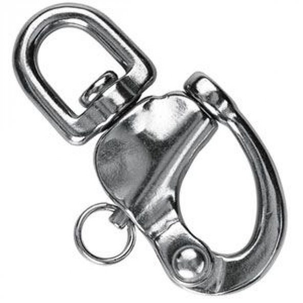 KRAKEN Tutucu Karabina Şeytan Kilidi (Snap Shackle) 70mm. Paslanmaz