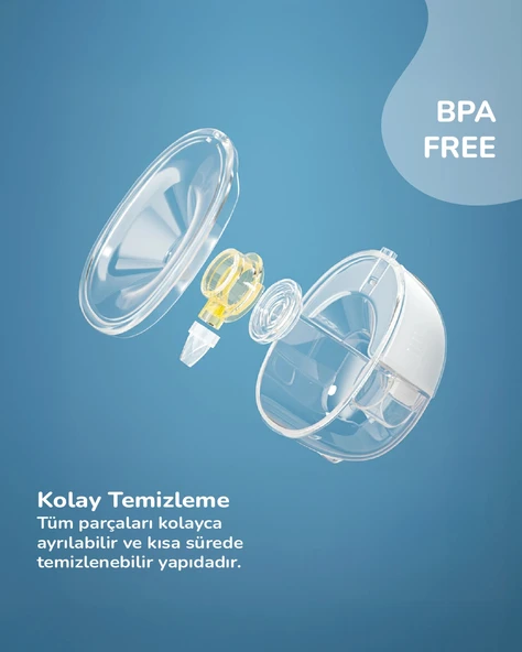 Babyjem Yeni Nesil Ultra Vakumlu Giyilebilir Göğüs Pompası - 6
