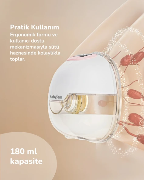 Babyjem Yeni Nesil Ultra Vakumlu Giyilebilir Göğüs Pompası - 4