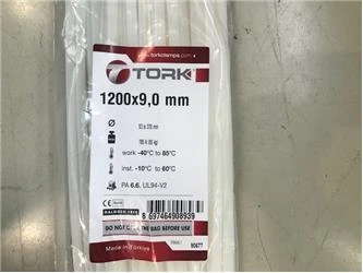 Tork TRK-1200-90W Beyaz 100lü Kablo Bağı - Resim 2