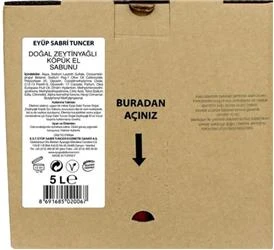 Eyüp Sabri Tuncer Zeytinyağlı Sabun 5lt Bag In Box Endüstriyel - Resim 2