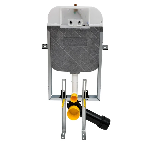 Turavit Rondo Kanalsız Beyaz Asma Klozet RND5512, Nkp Yavaş Kapak, Creavit Terra Gömme Rezervuar Set - Resim 2