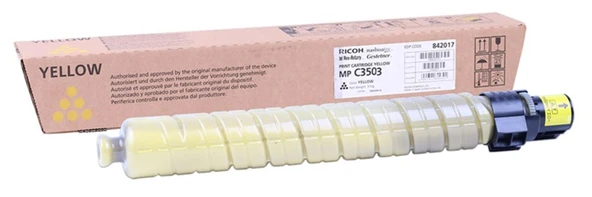 Ricoh MP C3503 Yellow Sarı Orjinal Fotokopi Toneri MP C3003-3004 18.000 Sayfa - Resim 3
