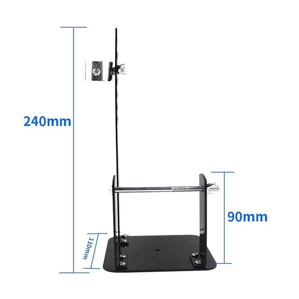Havya Sehpası - Havya Standı Metal Lehim Makara ve Kalem Havya Tutuculu 110x110 mm (süngersiz) - Resim 2