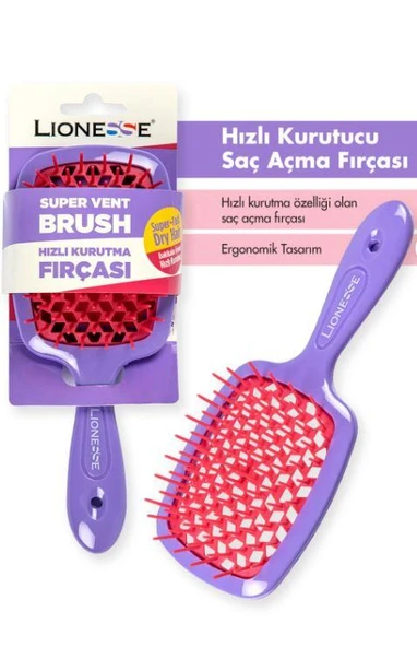 Lionesse Hızlı Kuruma Saç Fırçası 8810 – Hızlı Kurutma Ve Kolay Tarama - 1