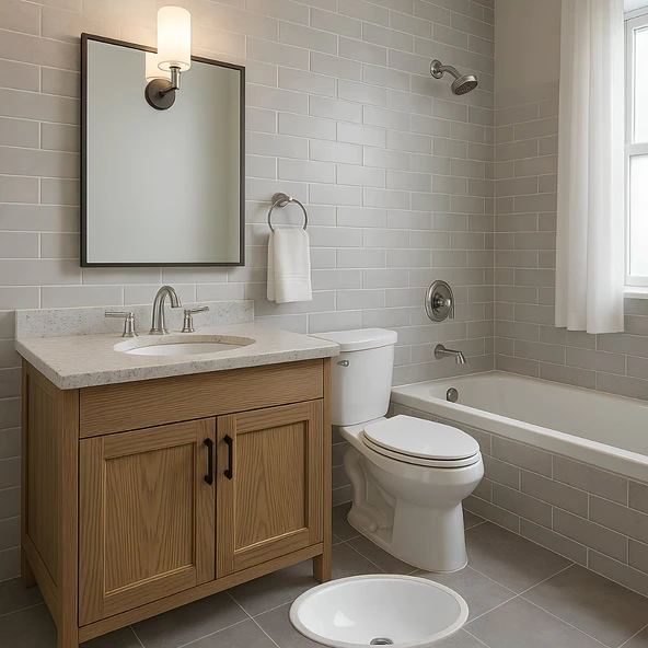 Turavit Hilton Oval Tezgah Altı Lavabo 37x47 cm 5017 - Resim 3