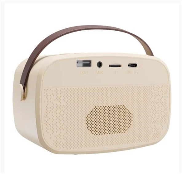 Mikado MD-57BT Endless 5W Bej TF + USB + AUX + BT Destekli 2 Wireless Karaoke Mikrofon 1200mAh - 2