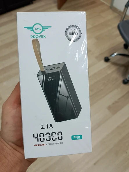 P40 40000 Mah 2.1 A Powerbank Taşınabilir Kablosuz Şarj Cihazı powerbank - Resim 2