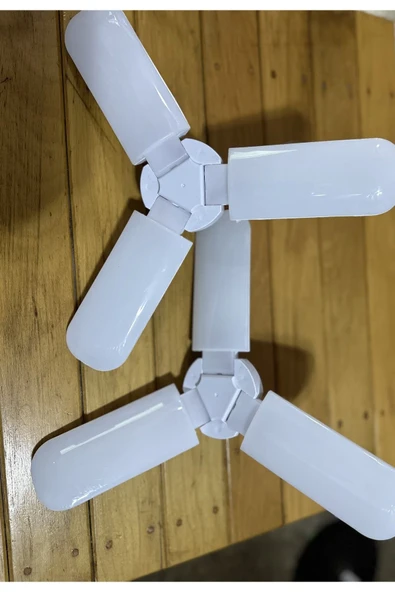 2 Adet 40W Üç Kanat LED Ampul  E27 Duy, Beyaz Işık, Enerji Tasarruflu - 4