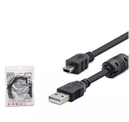 Hadron Hdx7538 1.5M Usb Mini V3-5Pin To Usb Kablo Siyah - 2