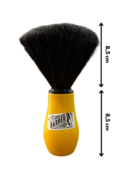 Emre Fırça Plastik Saplı Premium Sentetik Siyah Kıllı Ense Fırçası Sarı - 2