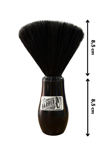 Emre Fırça Plastik Saplı Premium Sentetik Siyah Kıllı Ense Fırçası Siyah - 2