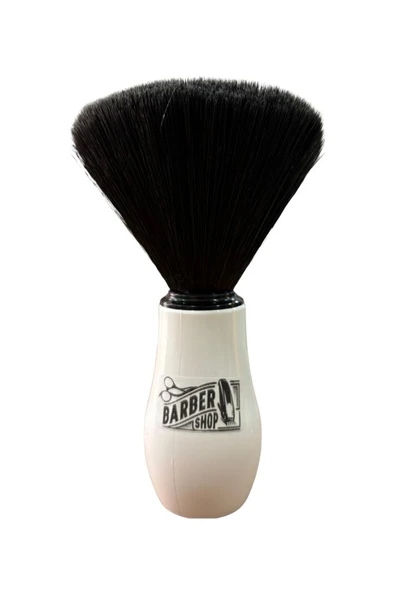 Emre Fırça Plastik Saplı Premium Sentetik Siyah Kıllı Ense Fırçası Beyaz