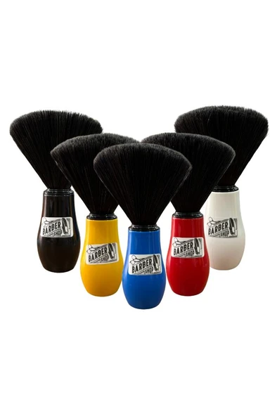 Emre Fırça Plastik Saplı Premium Sentetik Siyah Kıllı Ense Fırçası Kırmızı - 3