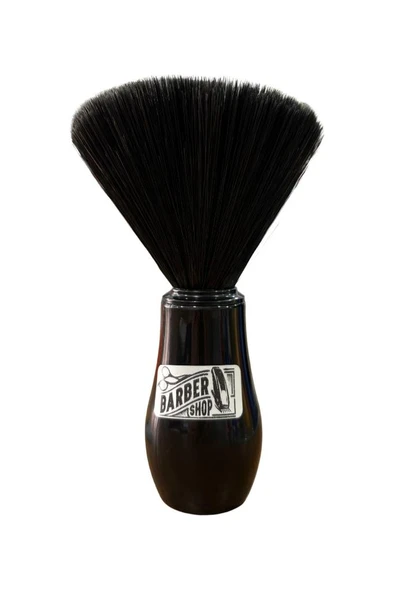 Emre Fırça Plastik Saplı Premium Sentetik Siyah Kıllı Ense Fırçası Siyah