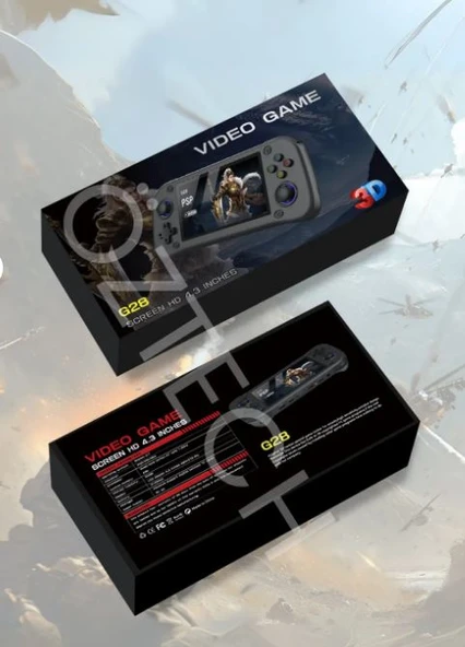 G28 Retro Oyun Konsolu 4.3 Inç Ekran 64GB 21555 Oyunlu Türkçe Menülü - Resim 3