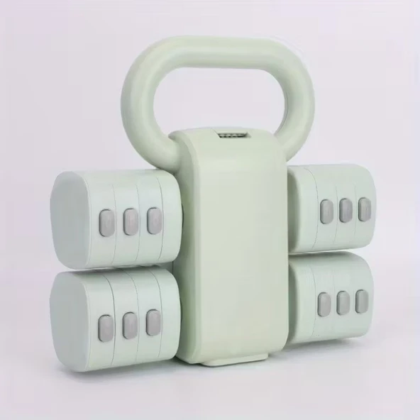 Ayarlanabilir Ağırlıklı Dambıl ve Kettlebell Seti 5,5 Kg Fitness Egzersiz Ağırlık Antrenmanı - 4