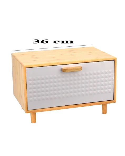 Bambu Ekmeklik – Metal Mıknatıslı Kapaklı - 6