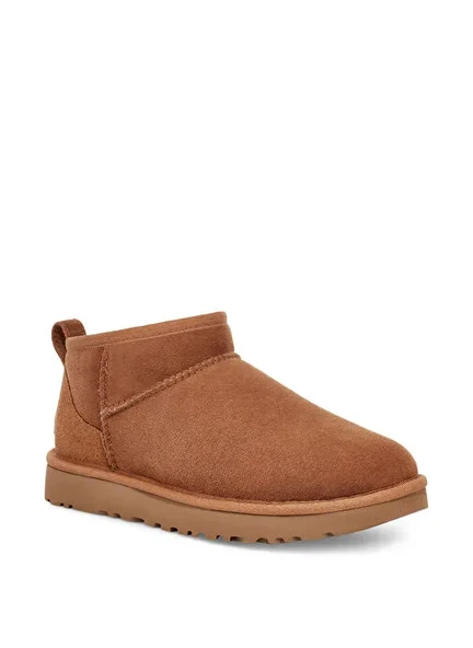 UGG Classic Ultra Mini 1116109 İçi Kürklü Kadın Deri Bot - Resim 2