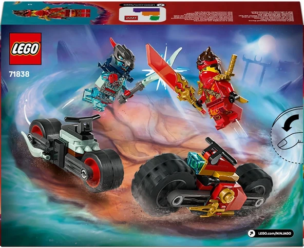 LEGO NINJAGO Kai’nin Motosiklet Hız Yarışı 71838-6 Yaş Üzeri Kız ve Erkek Çocuklar için Kai'nin Yarış Motosikleti ile İf - Resim 5