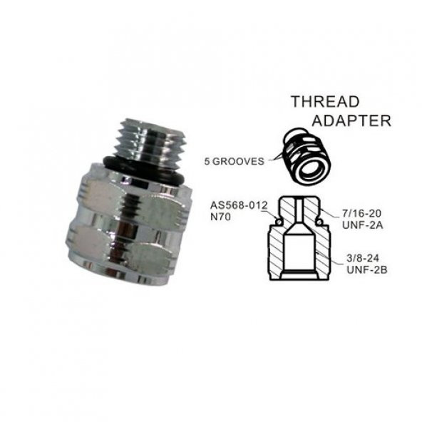 KRAKEN Regülatör Adaptör AD06 MALE 7/16 FEMALE 3/8 - 2