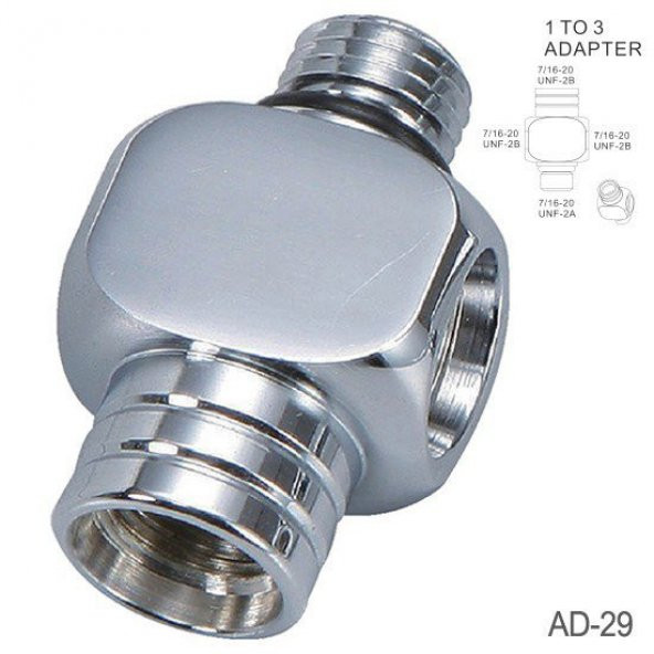 KRAKEN Regülatör Adaptör AD29 1.kd HP yüksek basınç çoklayıcı 7/16 ürün görseli