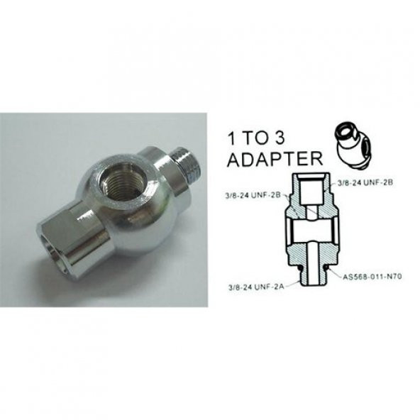 KRAKEN Regülatör Adaptör AP01 1.kd LP alçak basınç çoklayıcı 3/8 - 2