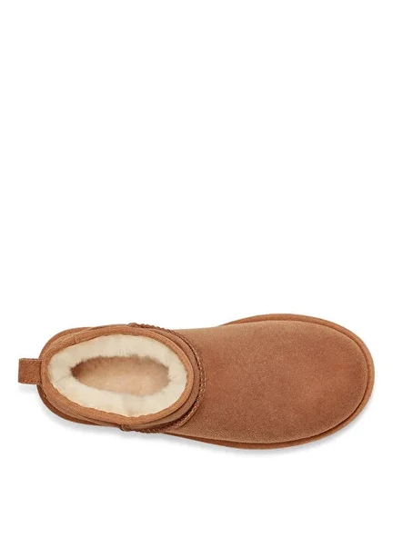 UGG Classic Ultra Mini 1116109 İçi Kürklü Kadın Deri Bot - Resim 4