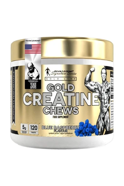 Kevin Levrone Gold Creatine Chews 120 tablets Blue Raspberry Flavour - 1