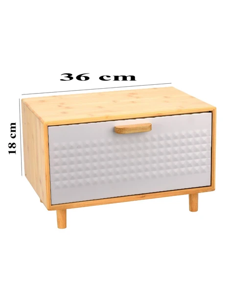 Bambu Ekmeklik – Metal Mıknatıslı Kapaklı - 5