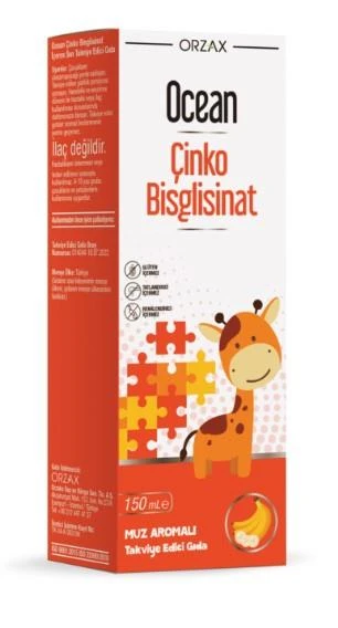 Orzax Ocean Çinko Bisglisinat 150 ml Muz Aromalı - 1
