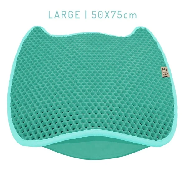 Cattie Taraklı Model Kum Toplayıcı Fonksiyonel Kedi Paspası Turquoise - Kedi Model L Boy 50-75cm - 2