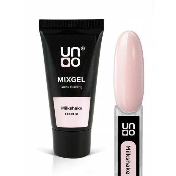 Fontenay Uno Poly Jel MilkShake 30G+Protez Tırnak Tips Üst Form Jel Tips +BaseCoat-TopCoat-Primer - Resim 2