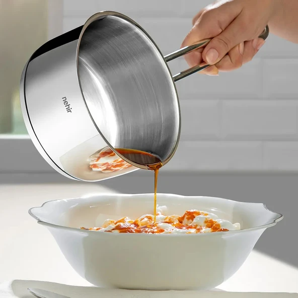 Nehir Silver Çelik Sosluk 12 cm Kapaksız - Resim 2