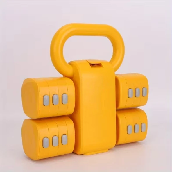 Ayarlanabilir Ağırlıklı Dambıl ve Kettlebell Seti 5,5 Kg Fitness Egzersiz Ağırlık Antrenmanı - 3