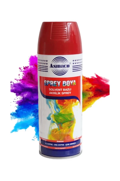 ASMACO KIRMIZI AKRİLİK SPREY BOYA 400 ML (RAL 3003) ürün görseli