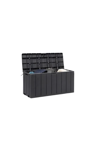 Multibox Bravo 270 Lt Siyah Saklama Sandığı – Dayanıklı, Tekerlekli ve Kilitlenebilir Bahçe Kutusu - 1