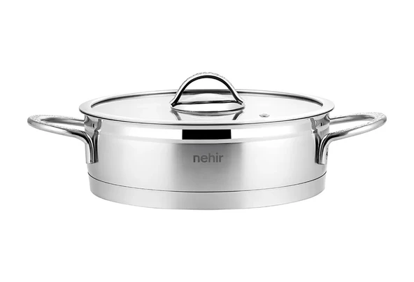 Nehir Silver Mat Trend 26 cm Sığ Tencere - Resim 2