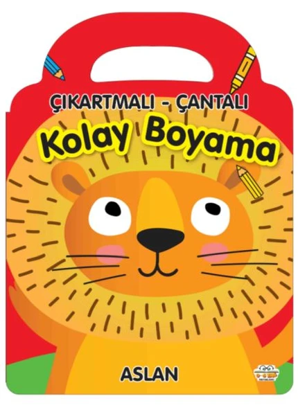 Aslan - Çıkartmalı-Çantalı Kolay Boyama ürün görseli